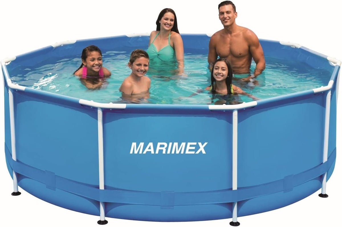 Piscinas desmontabl Florida Piscina, Piscina de Pared de Acero para jardín sin Accesorios, 3.66 x 1.22 m, MARIMEX